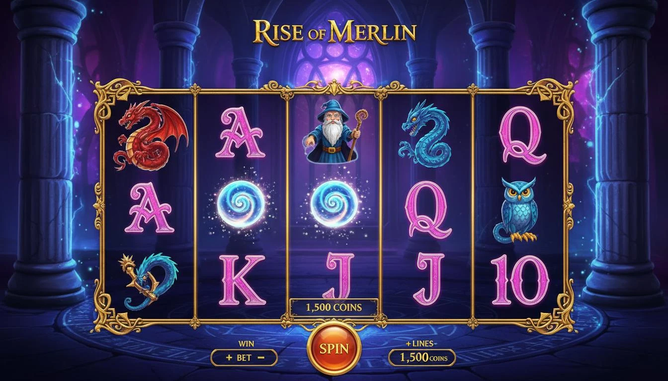 Rise of Merlin Spielautomat Hauptspiel